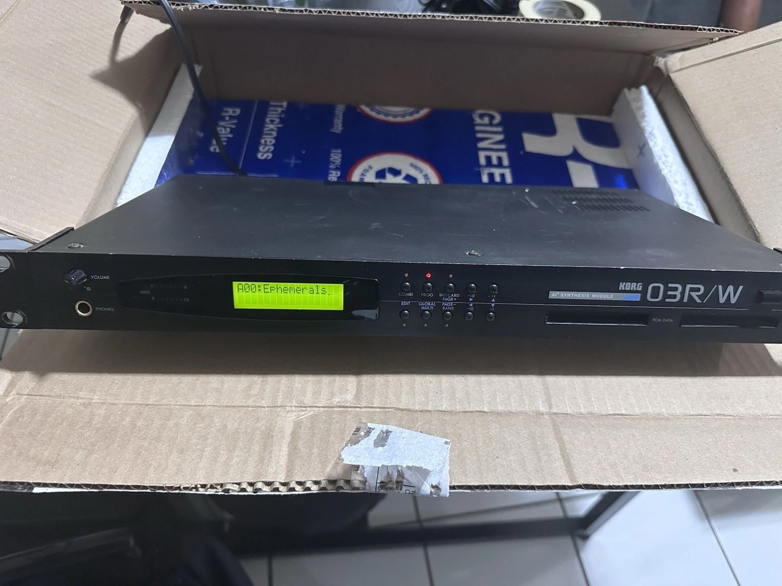 KORG 03R/W 1U Rack General Midi Sound Module Synthesizer Synthesis Module