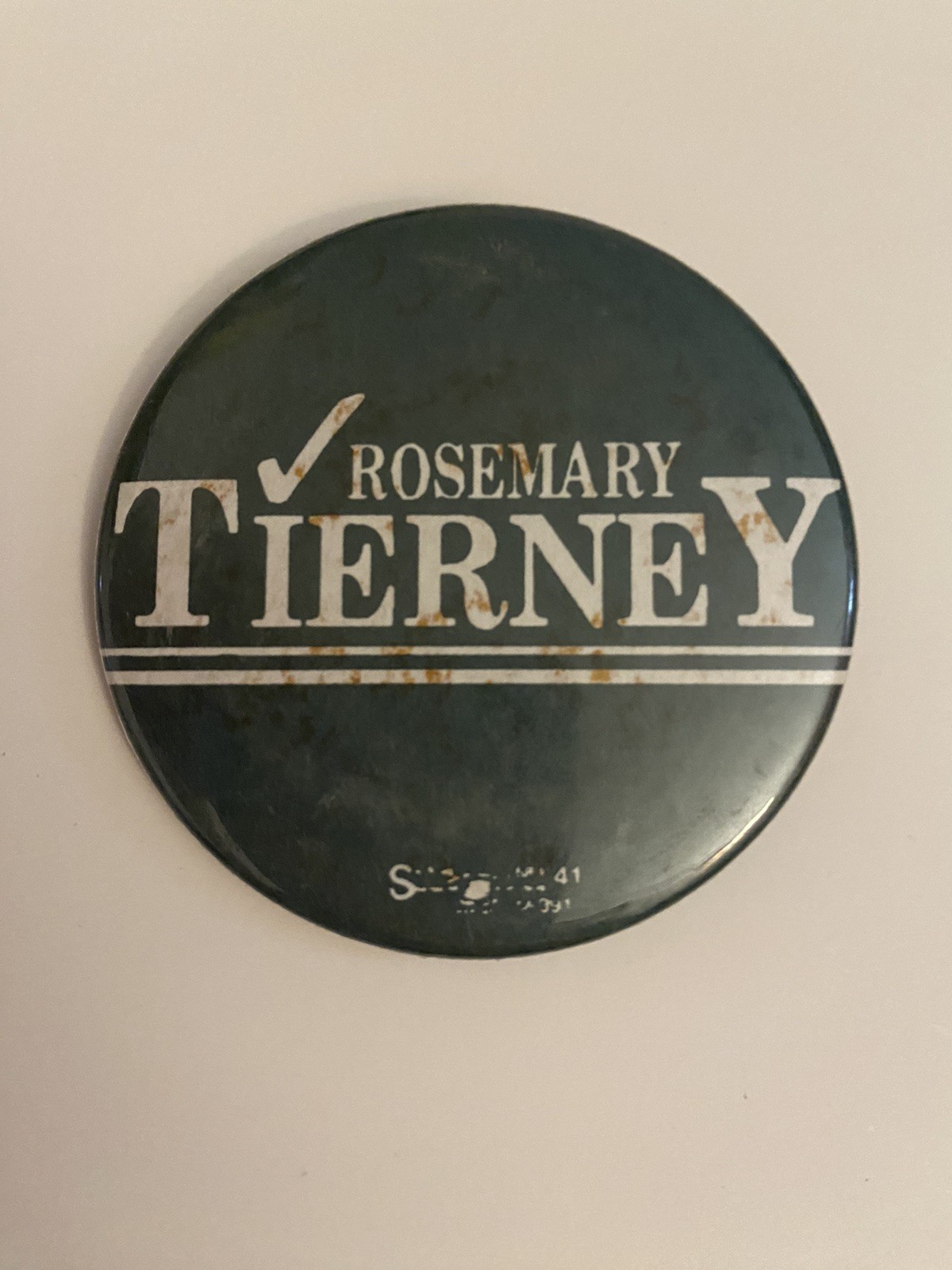 Rosemary Tierney Pin Back Button P86