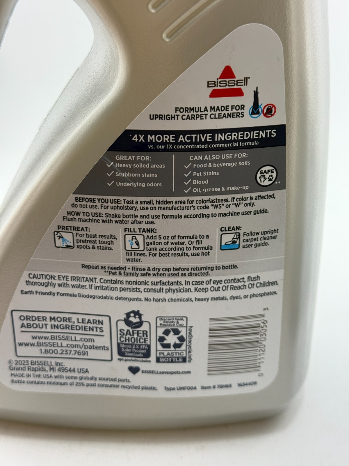 BISSELL Advanced Pro Max Clean + Protect Deep Cleaning Carpet Formula, 48 oz.,