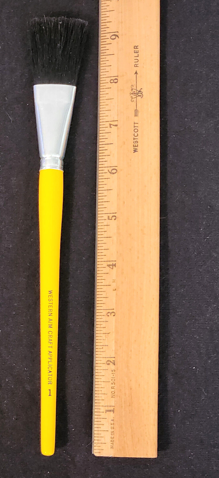 Vintage Western A/M Craft Applicator -  1" Artist / Fine Arts Brush - NOS