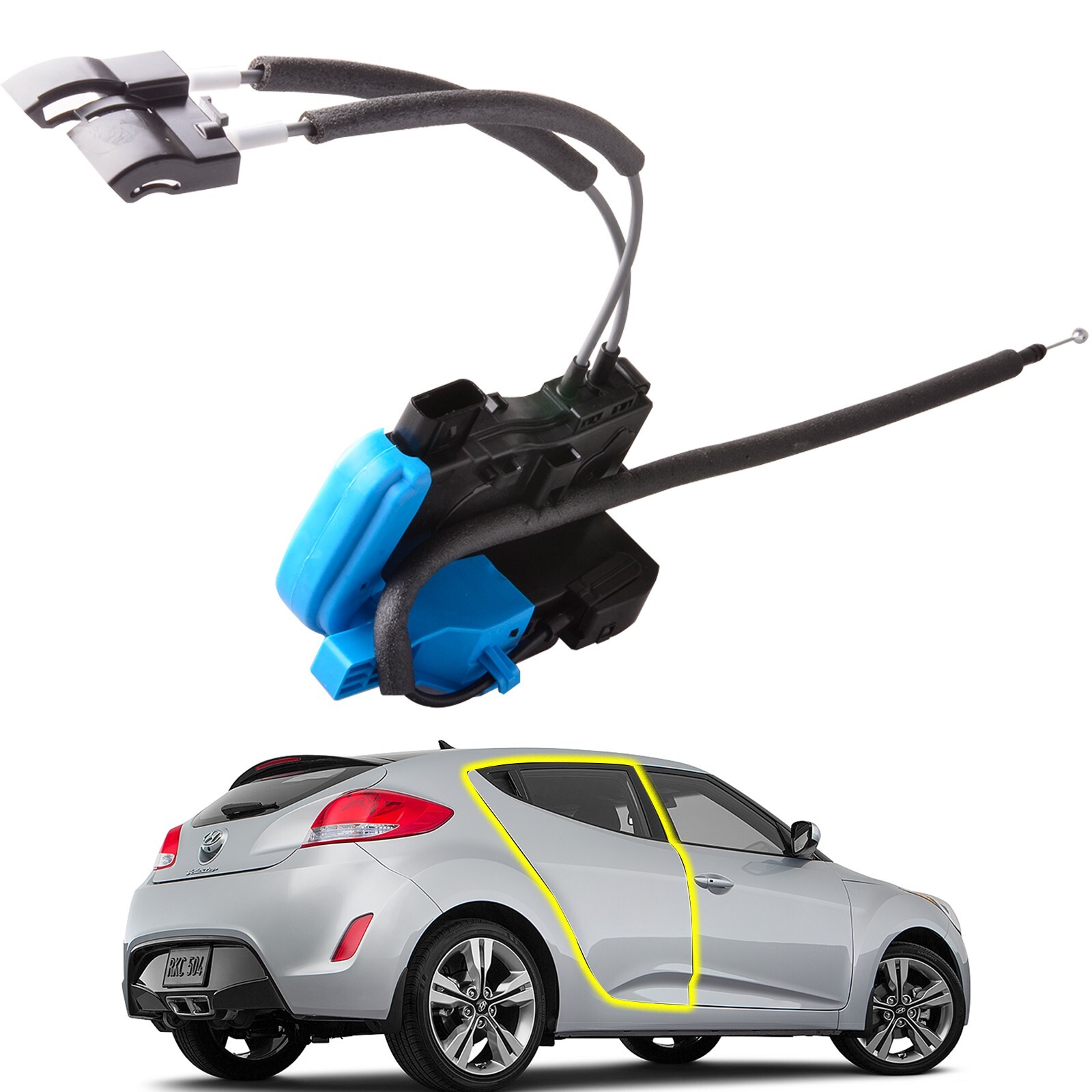 Rear Right Passenger Side Door Lock Actuator for 2012-2017 Hyundai Veloster