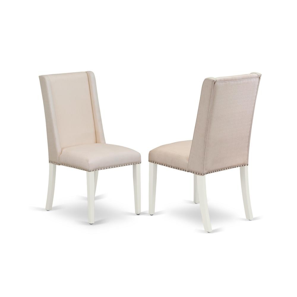 East West Furniture X096FL201-7 7-Piece Awesome Rectangular Table Set a...