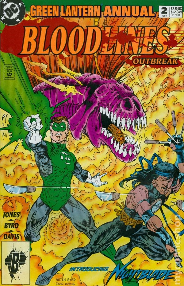 Green Lantern Annual #2 VG 1993 Stock Image Low Grade