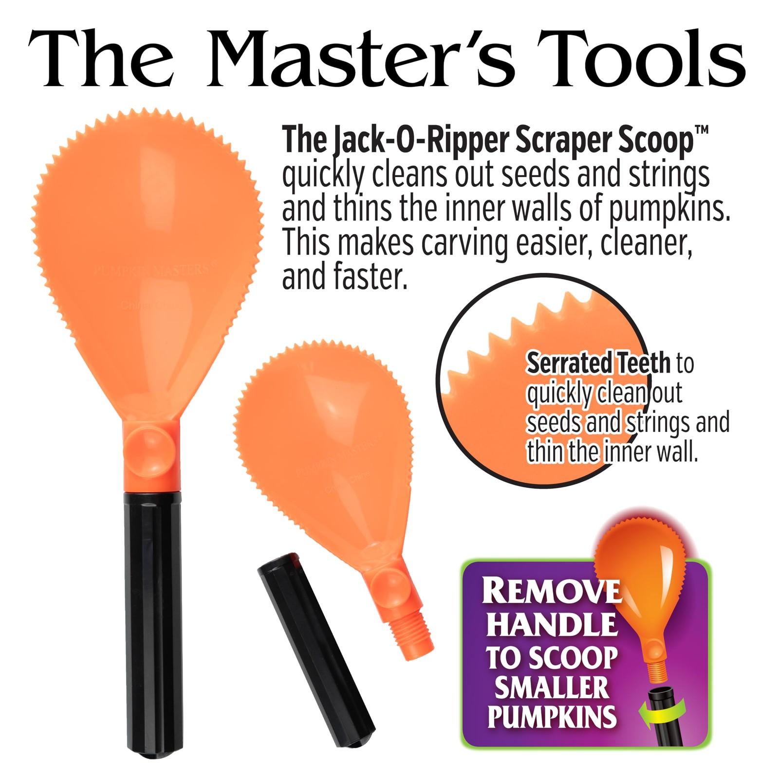 Pumpkin Masters Premium All in One Carving Kit – Comprehensive 39.4", Silver