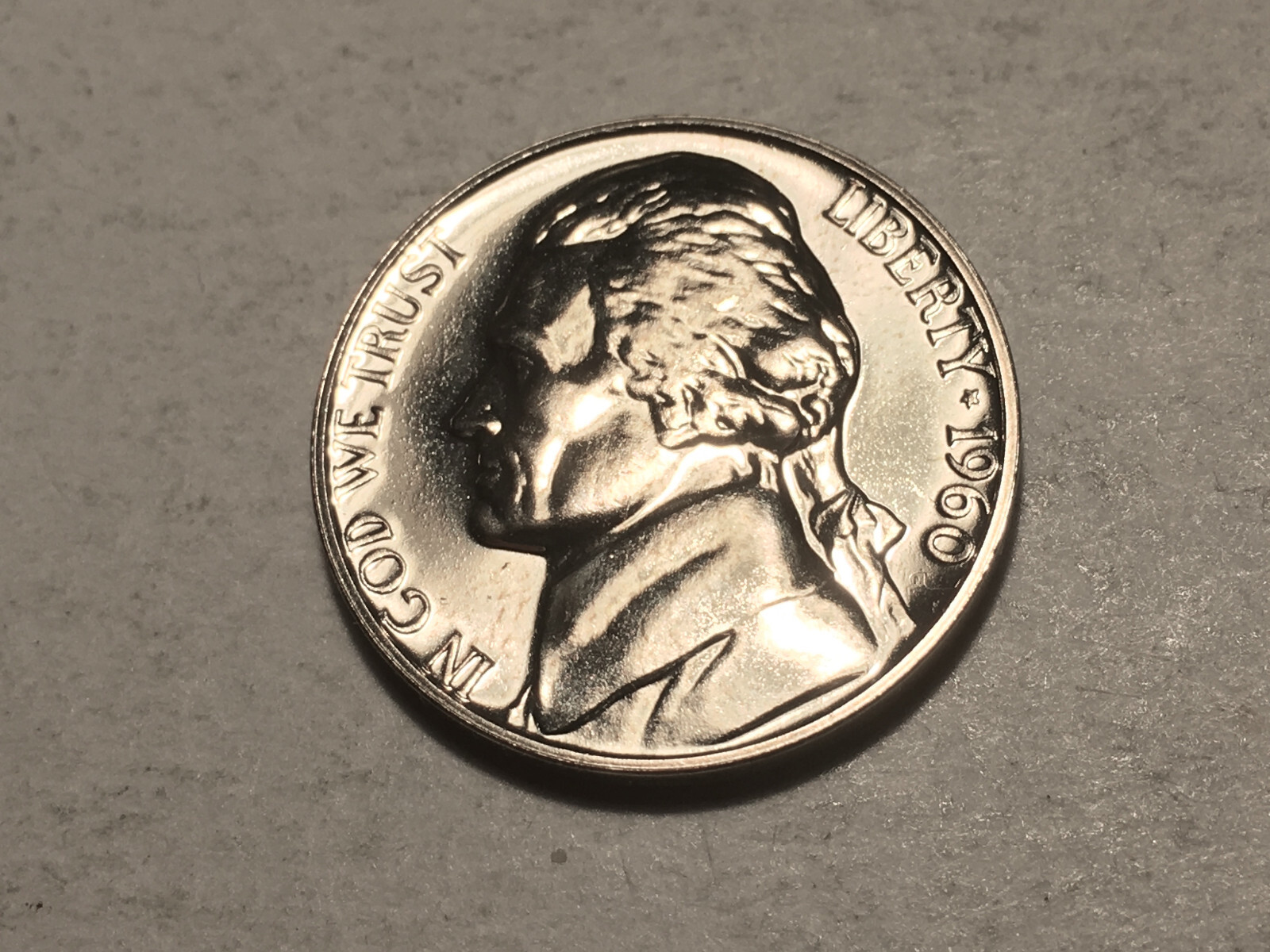 1960 WDDR-043 Nice Gem Proof Doubled Die Reverse Jefferson Nickel #1