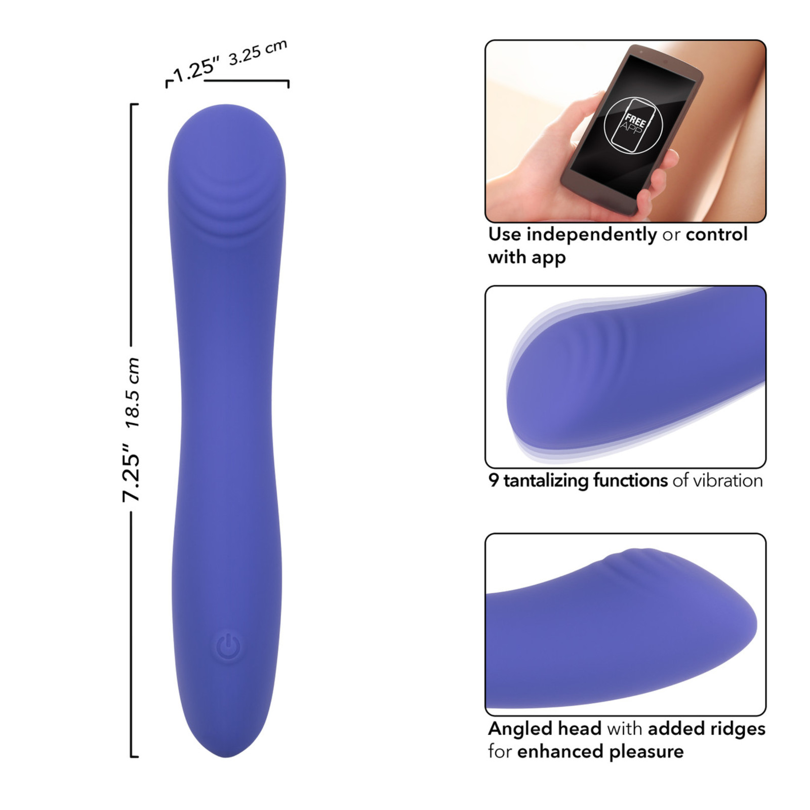 App Controlled Vibrating G-Spot Stimulator Multi-Speed Rechargeable Vibrator