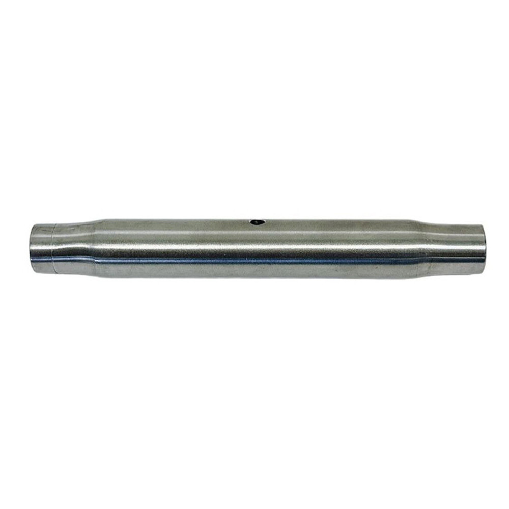 Marine Stainless Steel T316 Pipe Style Turnbuckle Body Sleeve 1" x 9-3/4"