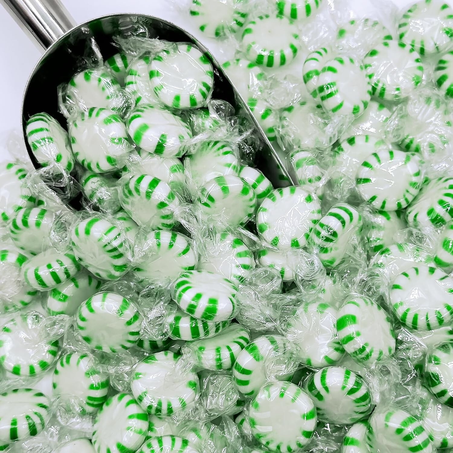 Spearmint Starlight Mints, Individually Wrapped, Bulk Hard Candy (2 Pounds) Sale
