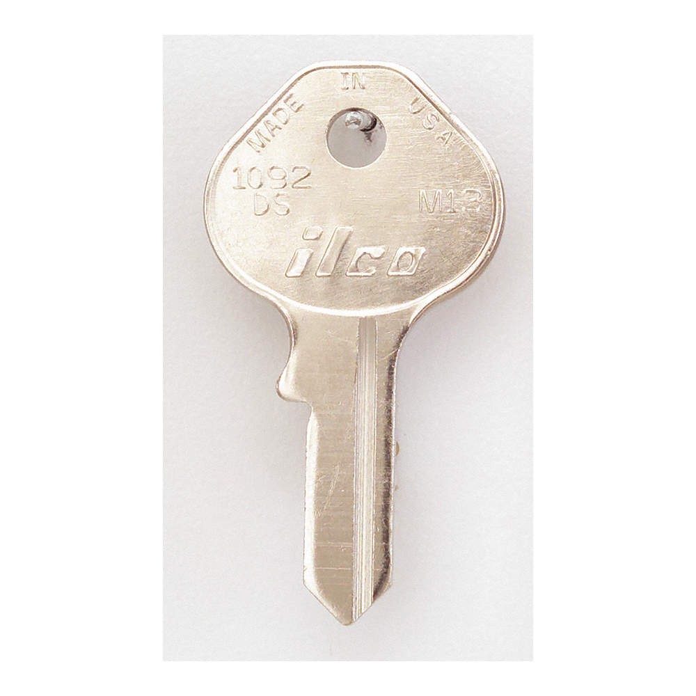 KABA ILCO 1092DS-M13 Key Blank, M13,Brass, PK10 1GAN4