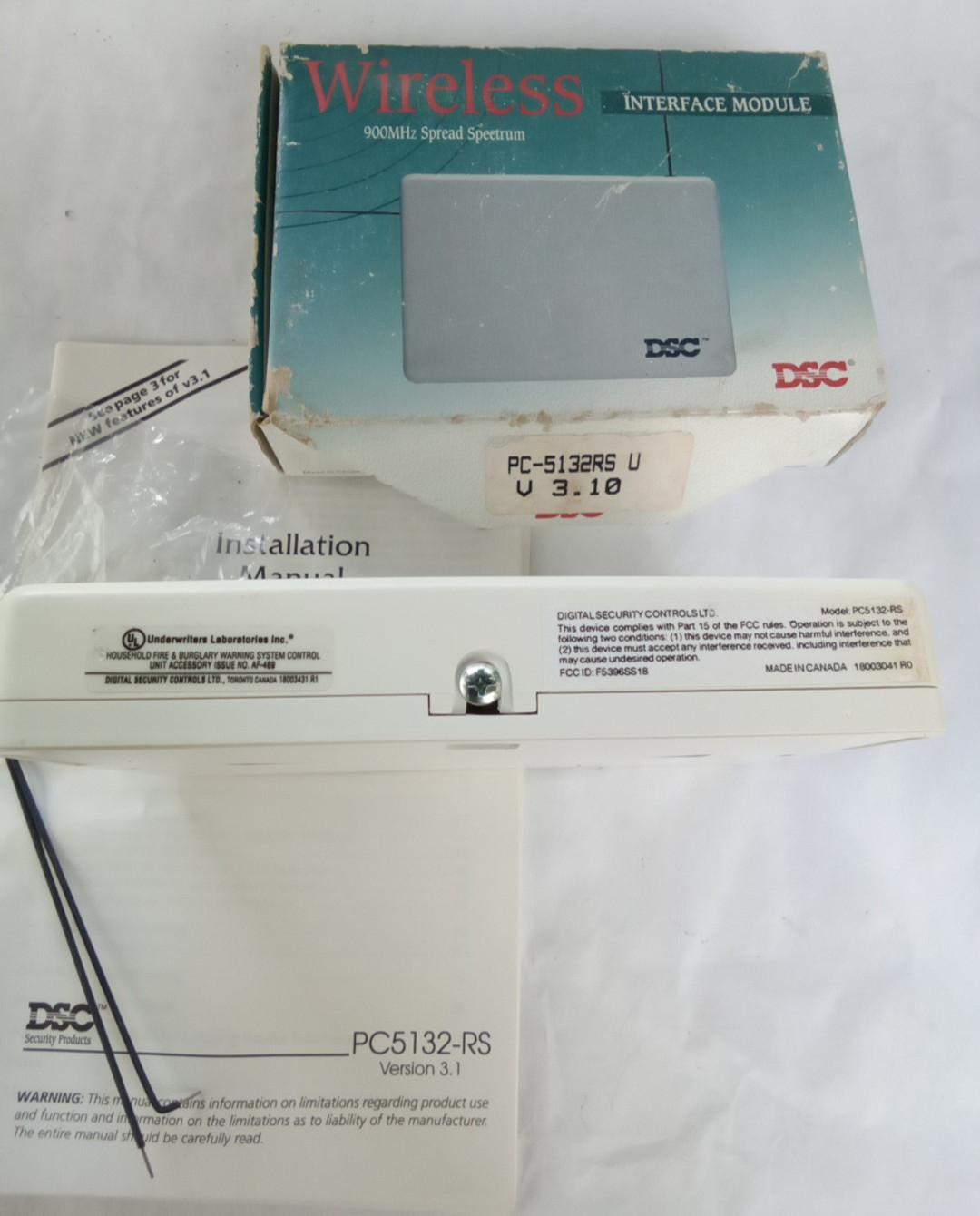 DSC Alarm PC5132-RS US 900MHz Wireless Interface Module V3.10