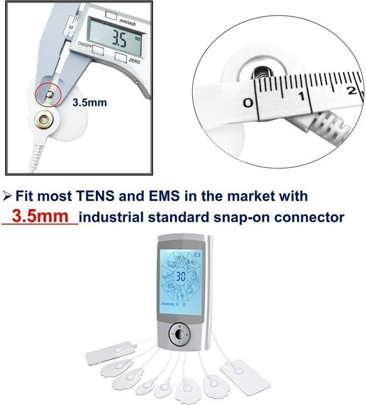 20/40PCS Electrode Pads Large Snap Replacement Tens For Electrode Pulse Massager