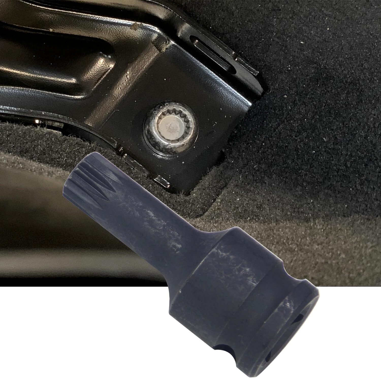 Car Seat Screw Removal Socket Remove Tool 1/2" Dr 16 Teeth Socket Bit FOR BMW X7