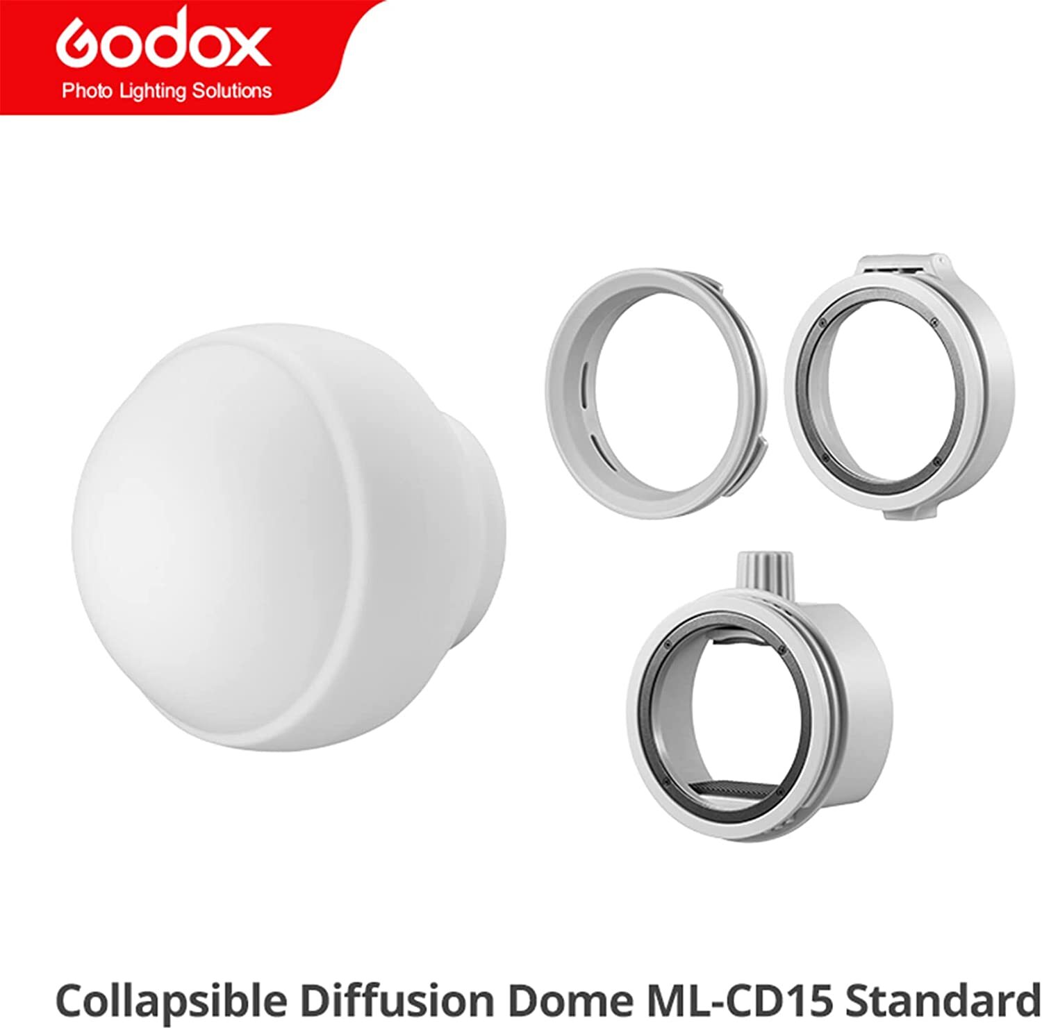 Godox ML-CD15 Collapsible Diffuser Dome Kit Fr ML30 V1 V860III AD200 AD400PRO