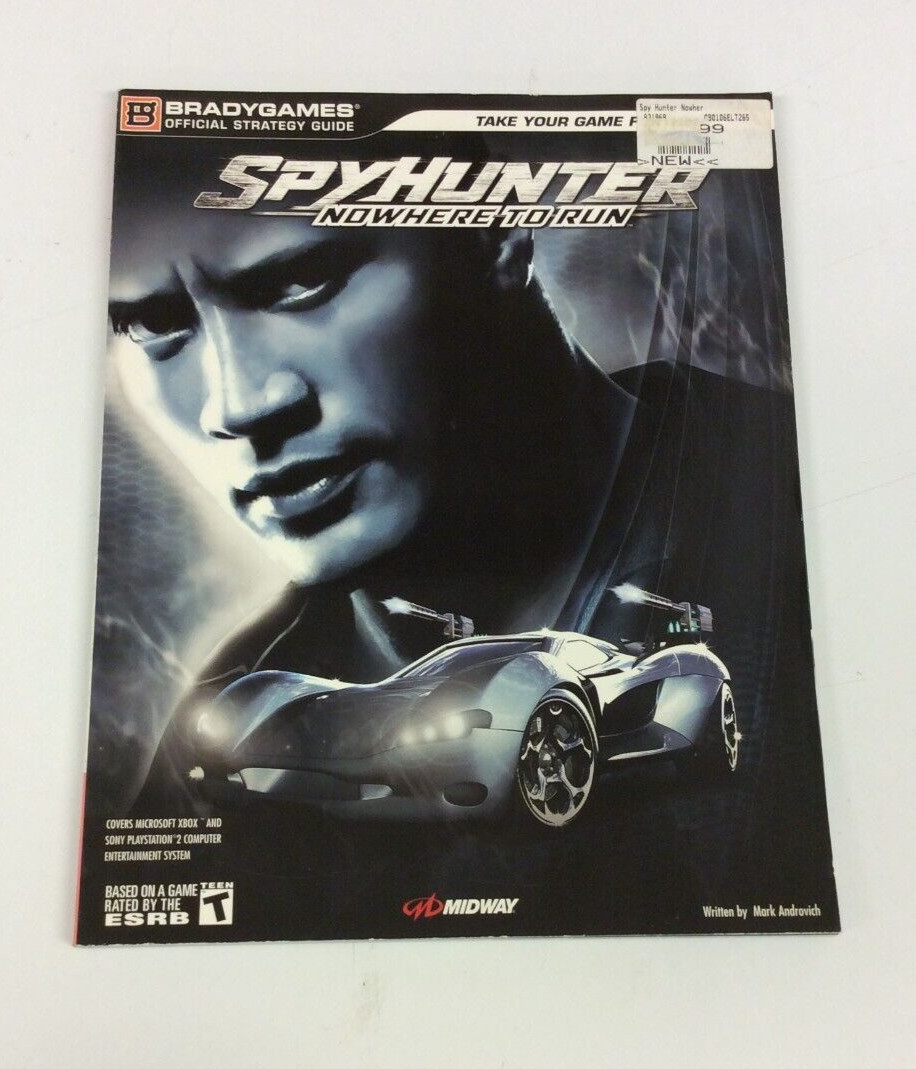 SpyHunter: Nowhere to Run Official Strategy Guide Brady PS2 Xbox Midway