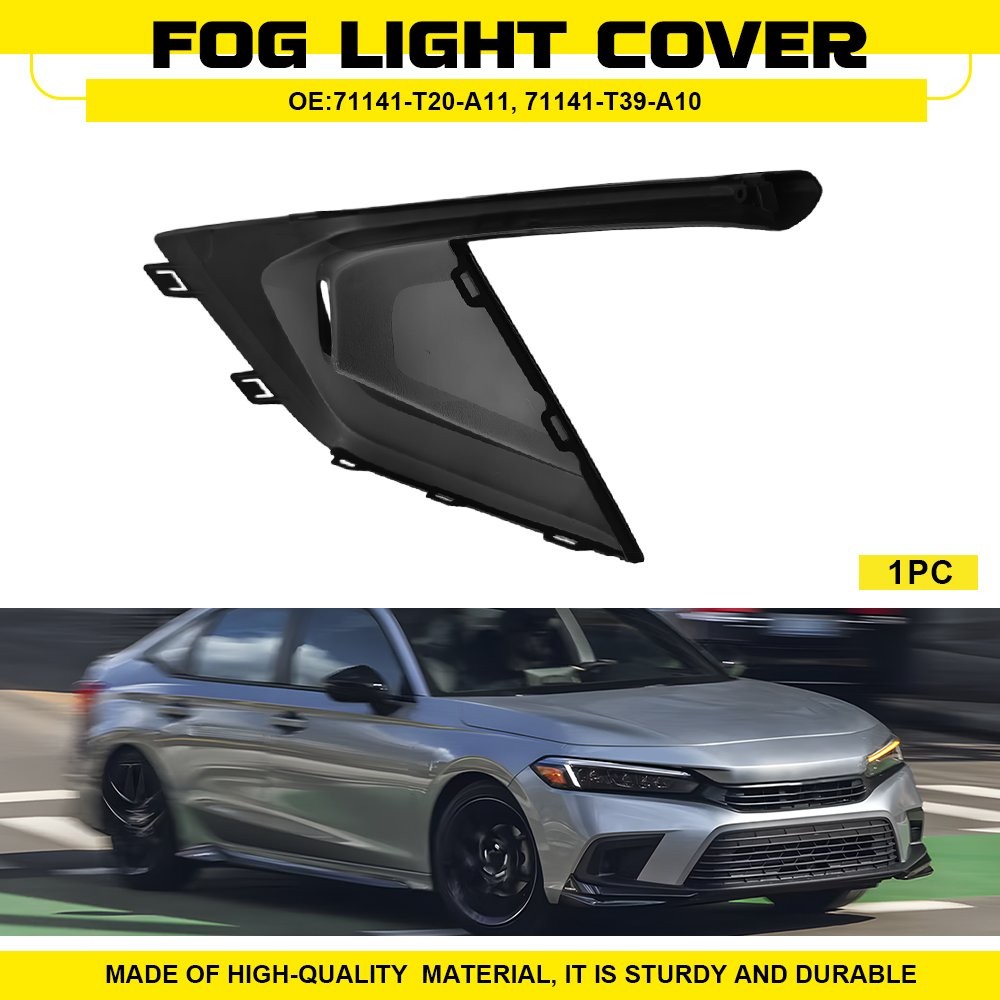 Fits Honda Civic 2022 2023 2024 Front Right Fog Light Cover Bezel Passenger Side