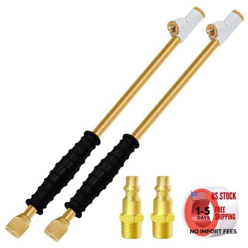 Air Chuck for Semi Truck,11.8" Extended Reach Dual Head 11.8-inch Copper