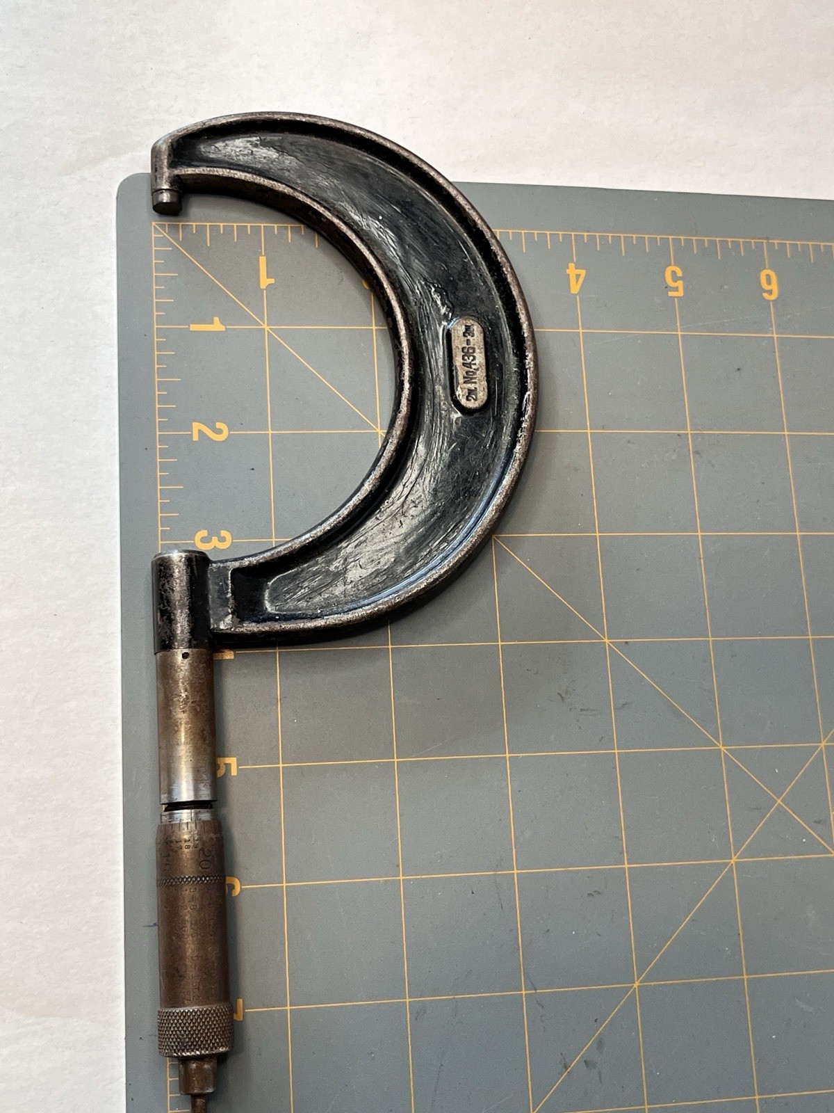 Antique STARRETT  No. 436. 2-3in  MICROMETER SLC