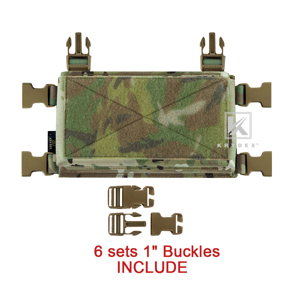 KRYDEX Placard Holder Micro Fight Chassis for Chest Rig Plate Carrier MC Camo