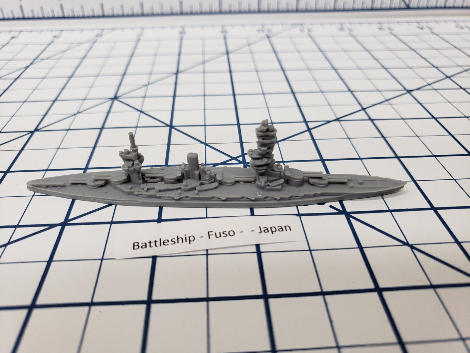 Battleship - IJN Fuso - Wargaming - Axis and Allies - Naval Miniature - Victory