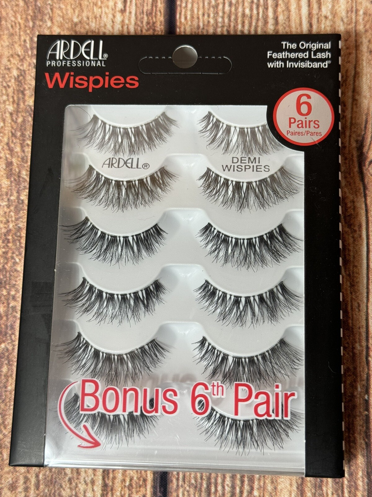 Ardell Professional Wispies Feathered Lash With Invisiband - 6 Pairs NEW Sealed