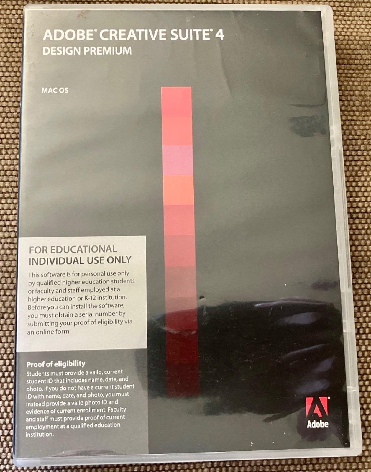 Adobe Creative Suite 4 Design Premium (MAC OS) Educational Student 4-Disc Set
