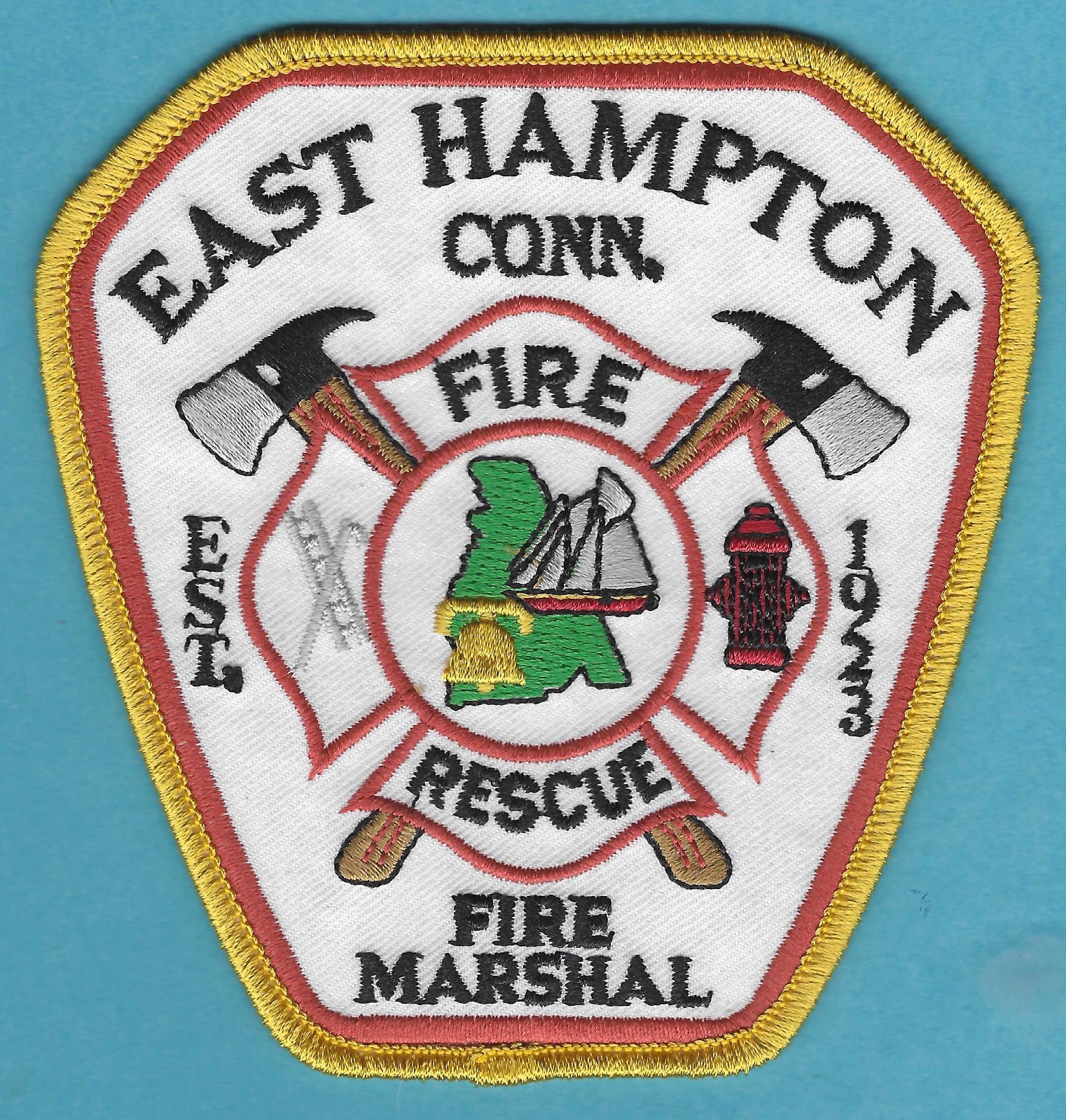 EAST HAMPTON CONNECTICUT FIRE MARSHAL PATCH