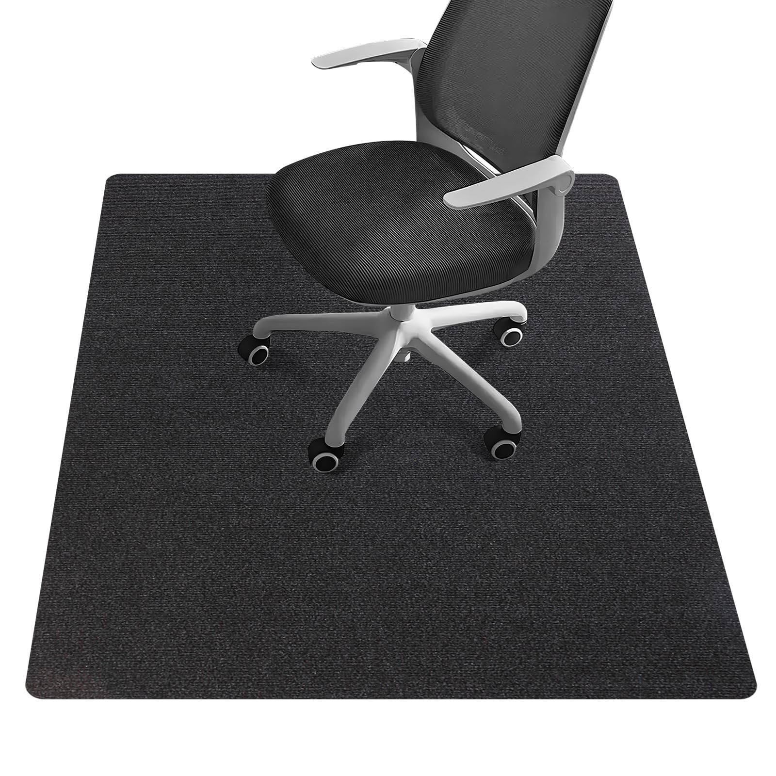 Riveroy Office Chair Mat - for Hardwood Floors, Large 48×36inch, Black