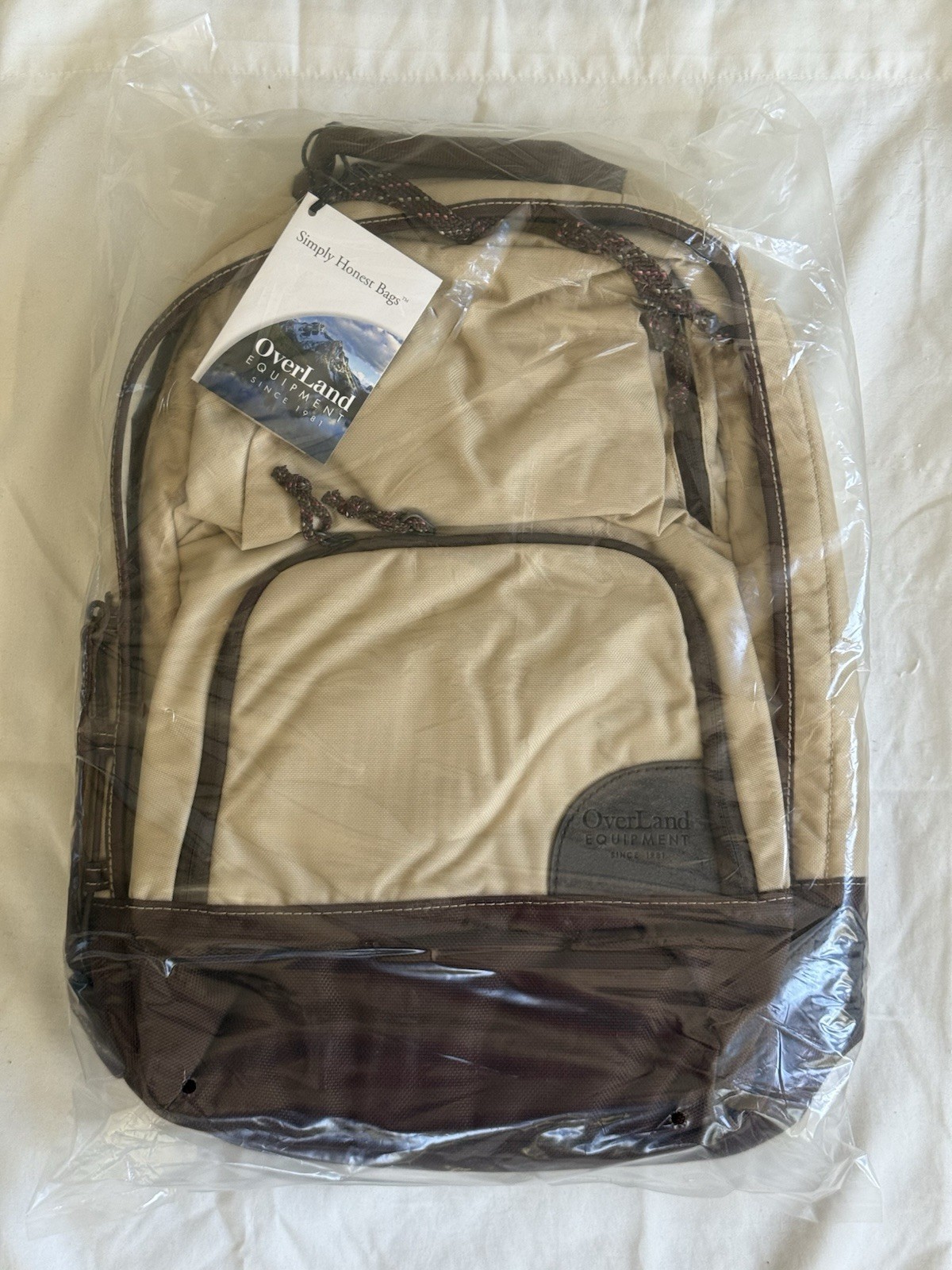 NWT Overland Equipment Acadia Backpack Wheat Brown Hiking Daypack Y2K Gorpcore