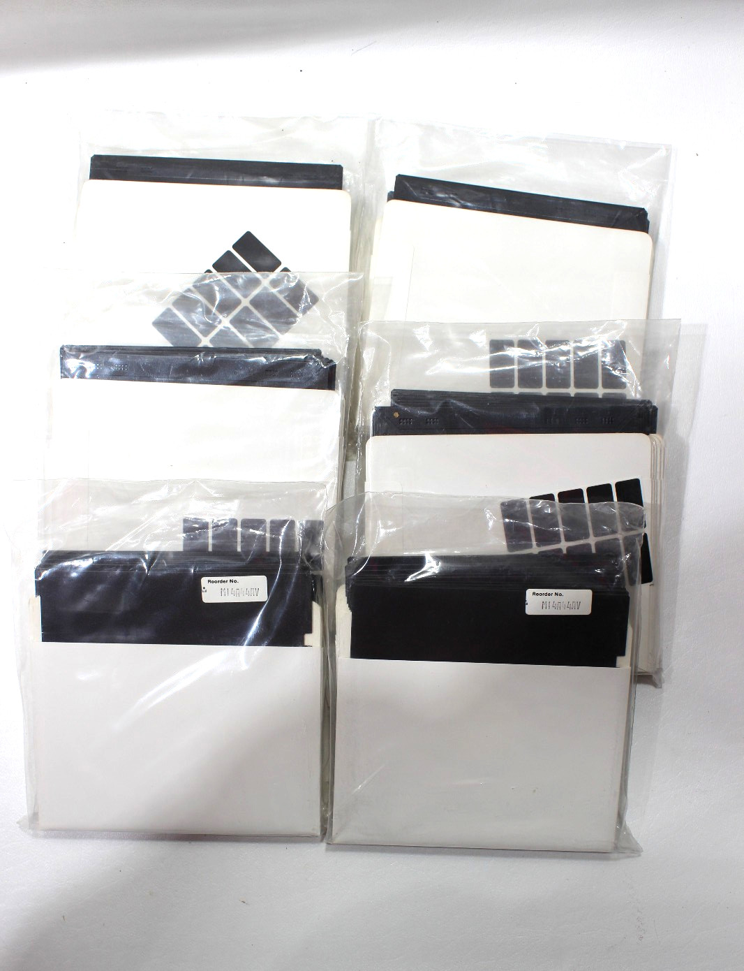 Lot of 60 Vintage 5.25” Floppy Disks unbranded sealed bags