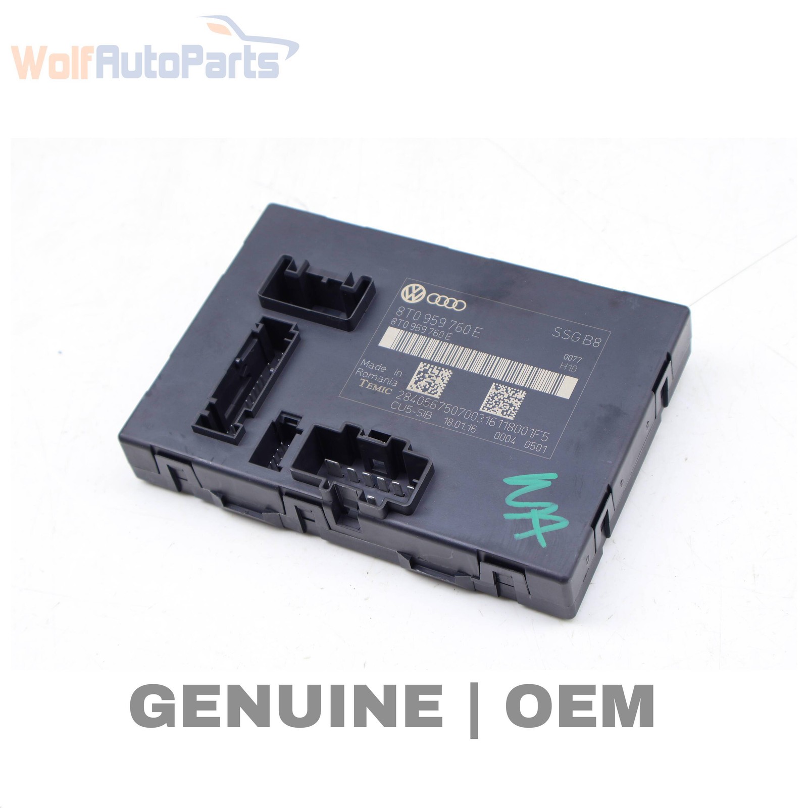 2008-2016 AUDI A5 COUPE B8 2.0L - Front SEAT Control Module 8T0959760E