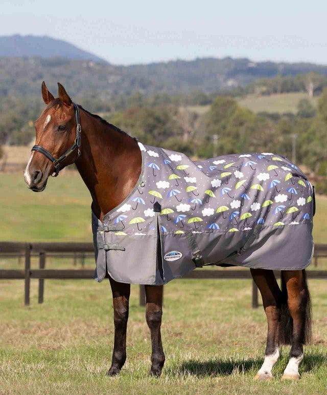 WeatherBeeta ComFiTec Essential Standard Neck Lite Turnout-UMBRELLA PRINT-CLOSEO