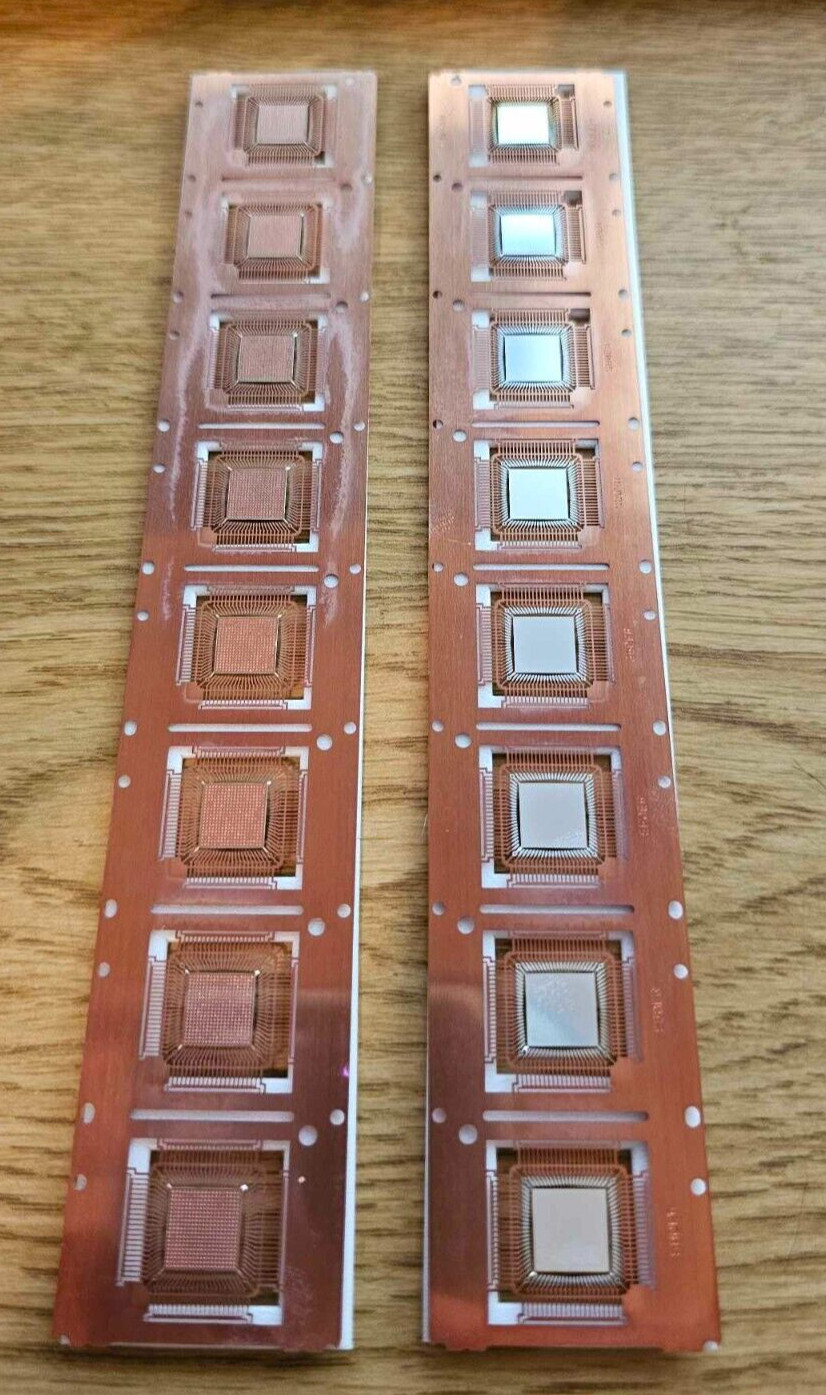 2x Misc Lot Collector Vintage IC Lead Frame Carriers Art Teacher Display School