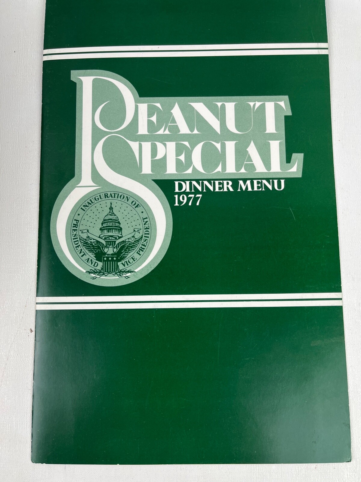 Jimmy Carter's Inauguration Train Menu "PEANUT SPECIAL" Plains Ga - Washington
