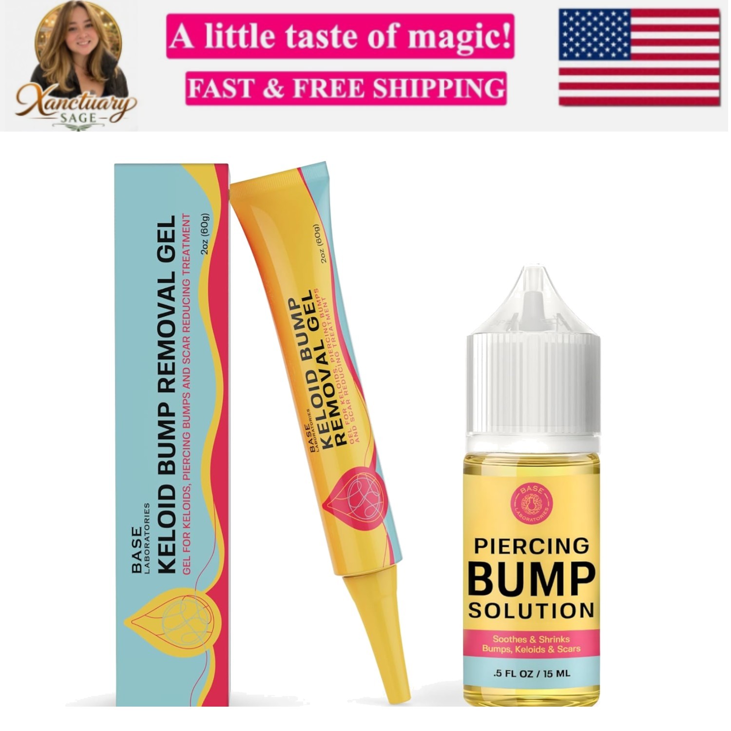 Piercing Keloid Bumps Shrinking Duo | Piercing Bump Treatment .5oz + Keloid B...