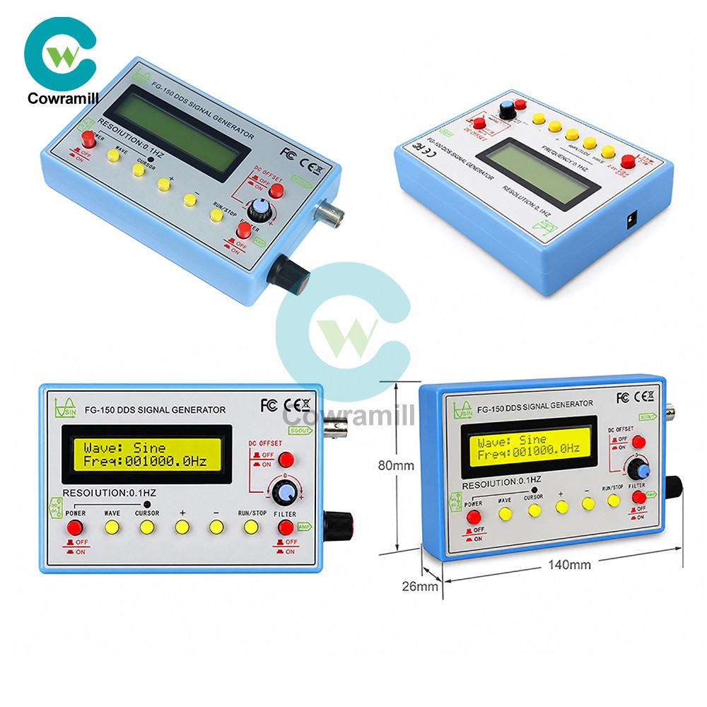 FG-150 DDS High-Precision Frequency Signal Generator with 15 Adjustable Waveform