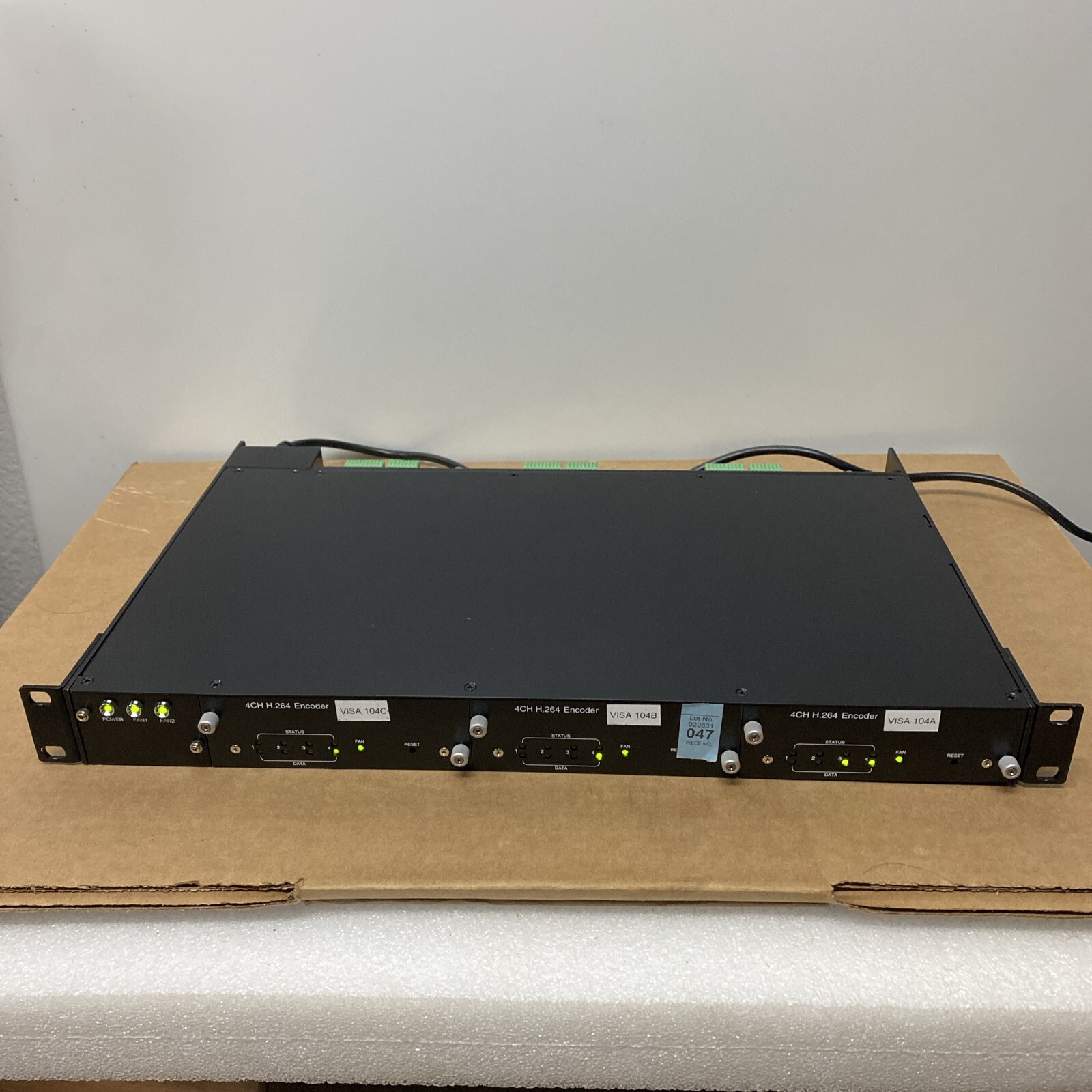 AMAG Visualizer 12 Channel 1U Modular Video Encoder EN-7912-A