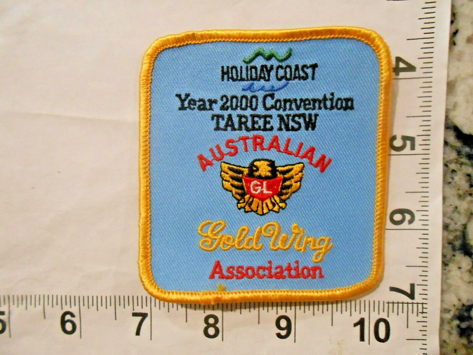 Australian  Gold Wing  Association Patch  Rare and FREE shipping