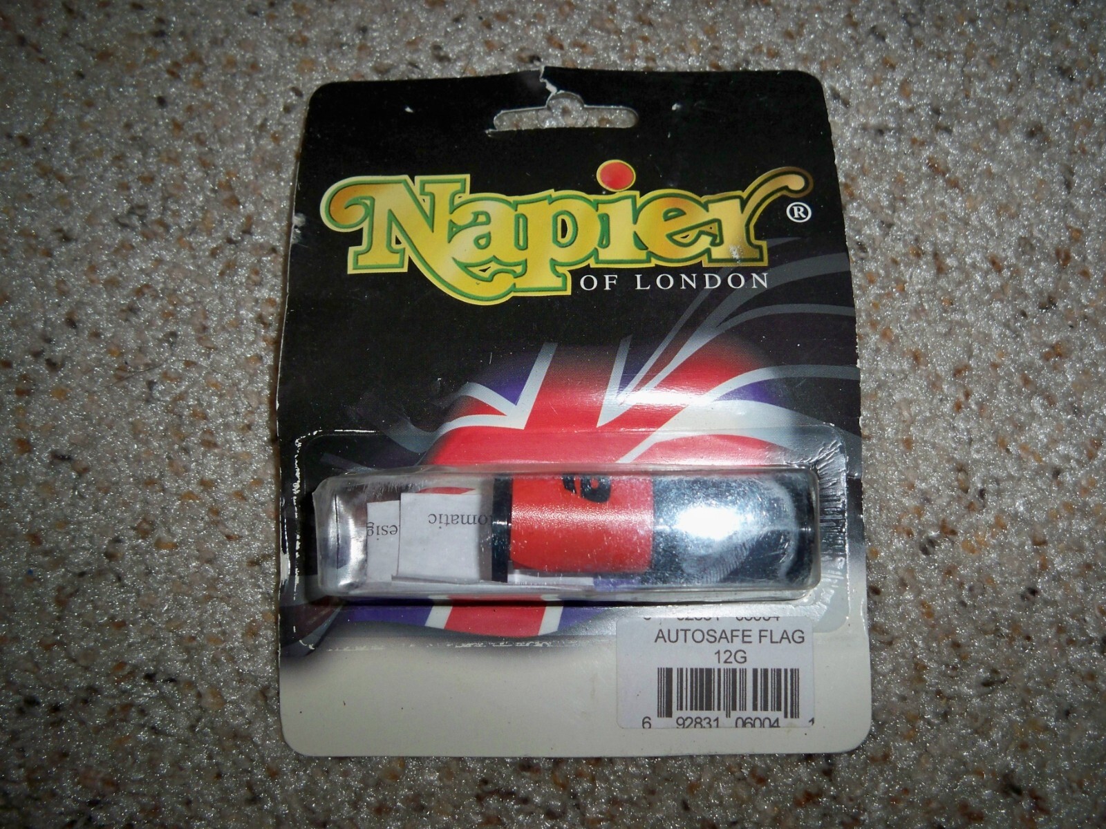 NAPIER (OF LONDON) AUTO SAFE FLAG - GUN SAFETY FLAG - 12 GAUGE - NEW !!!