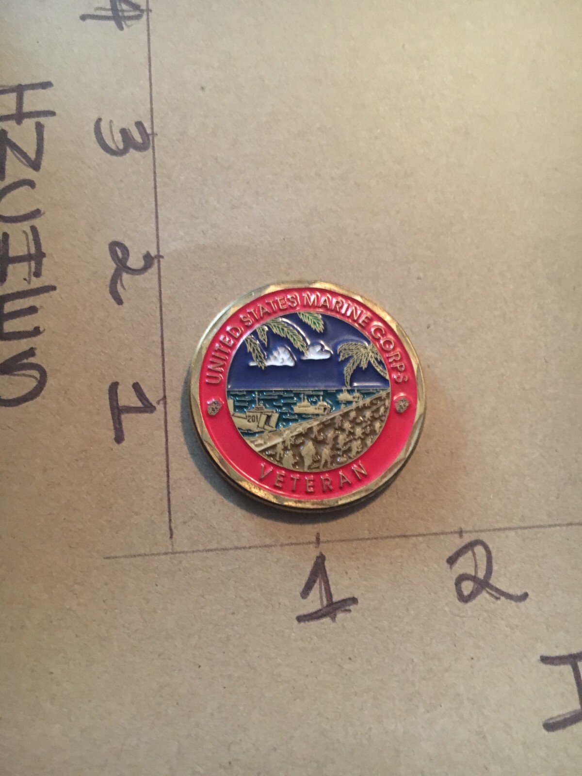 USMC " Once a Marine Always a Marine " veteran CHALLENGE COIN 5/6/25