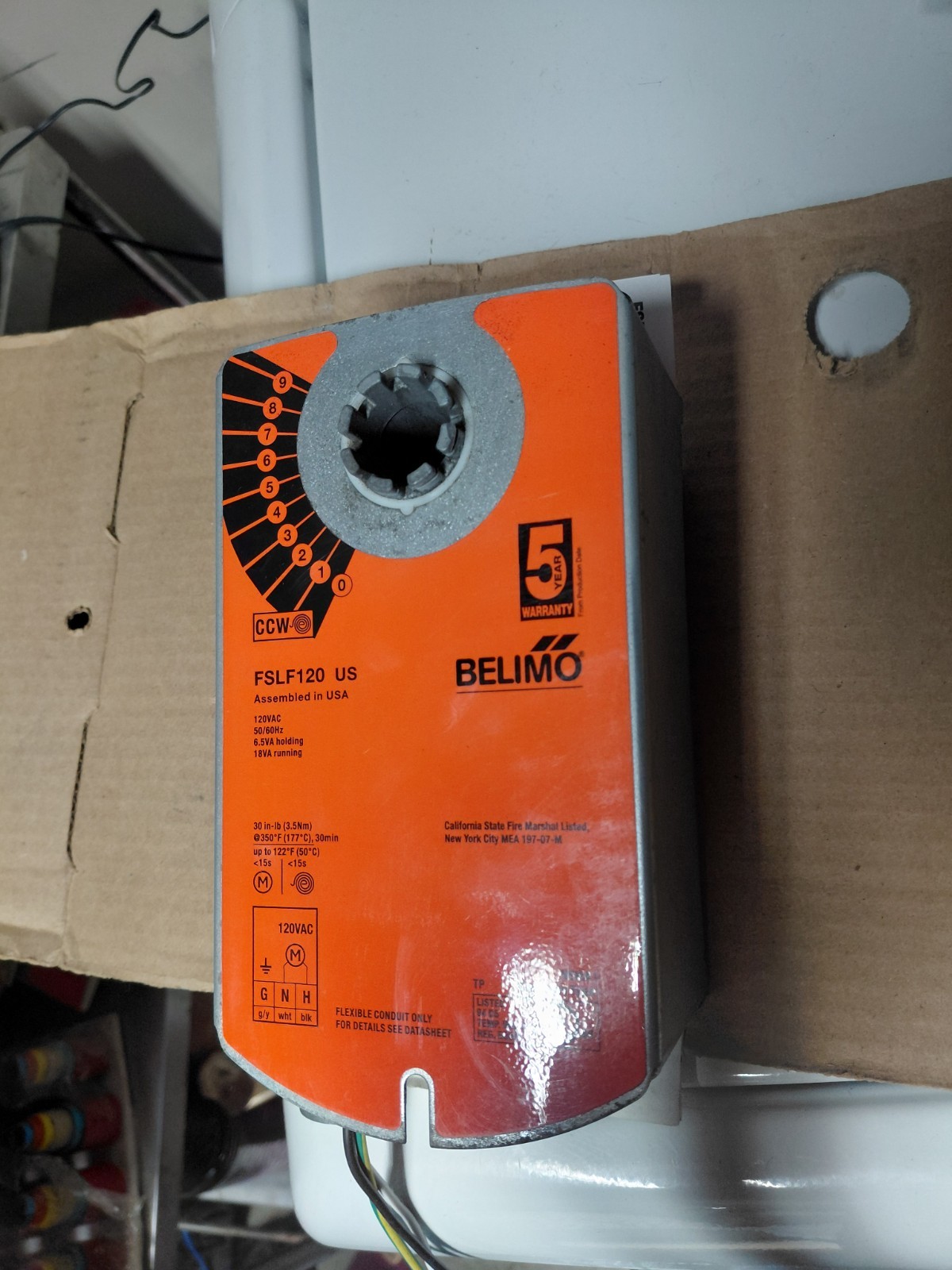 Belimo FSLF120 US Spring Return Damper Actuator -