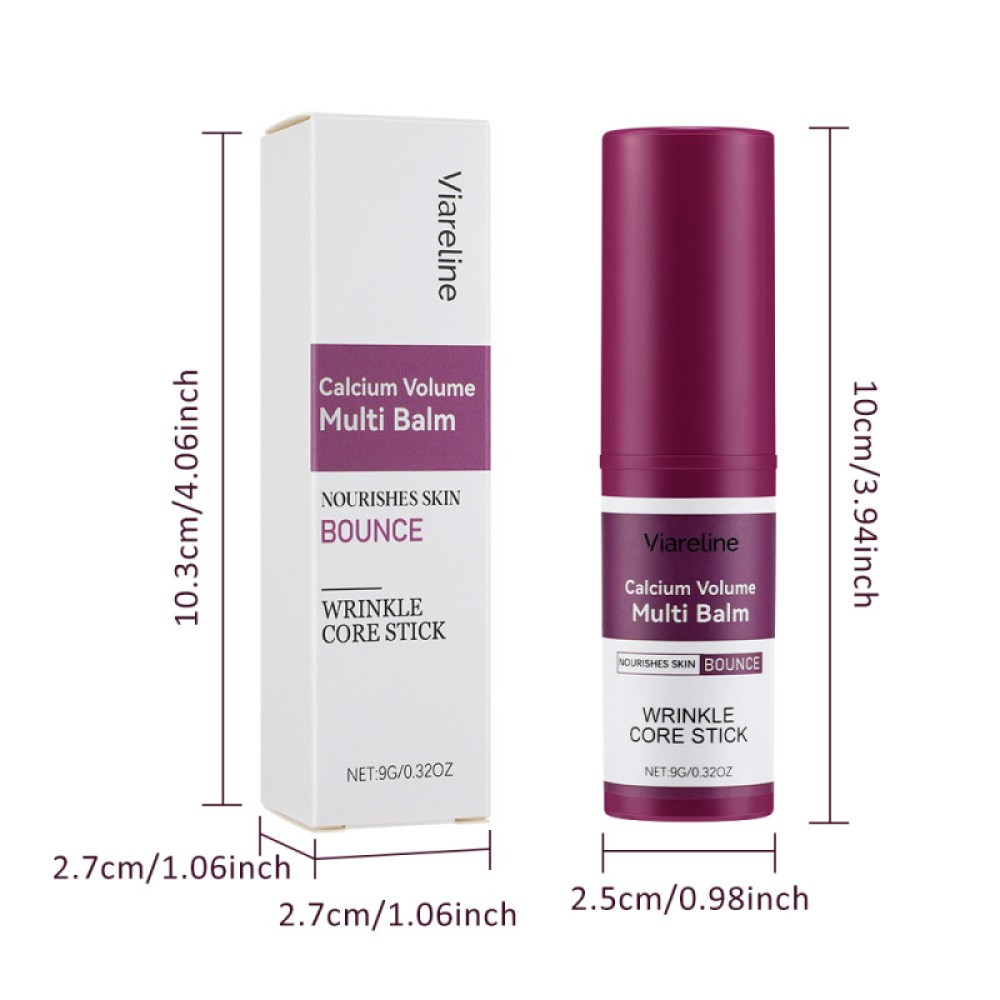 2 Pack Calcium Volume Multi Balm, Wrinkle Core Stick, Anti-aging, Hydrating Firm