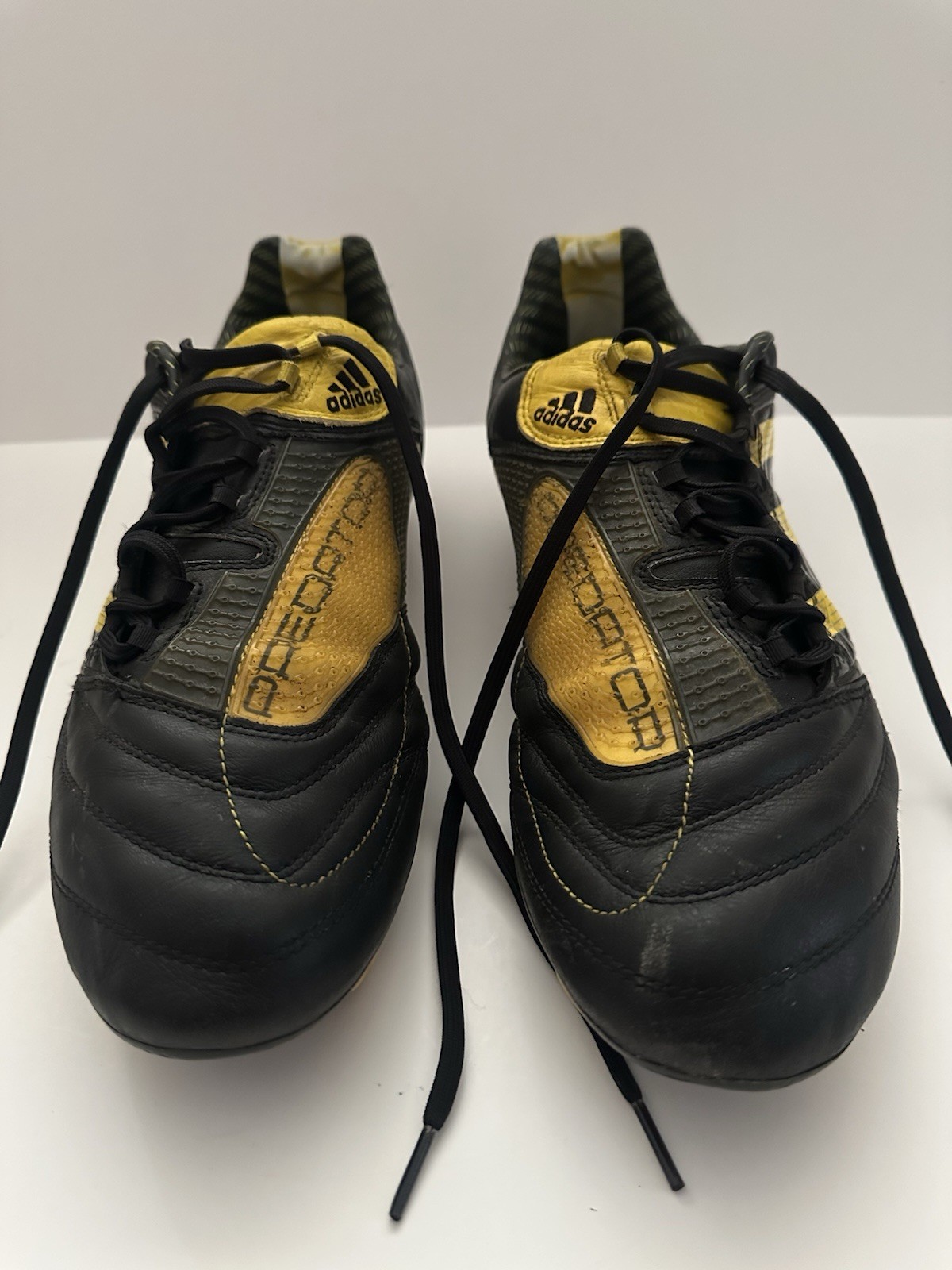 Mens Adidas Predator Absolado_X FG G14206 Soccer Cleats Black Yellow Sz 13