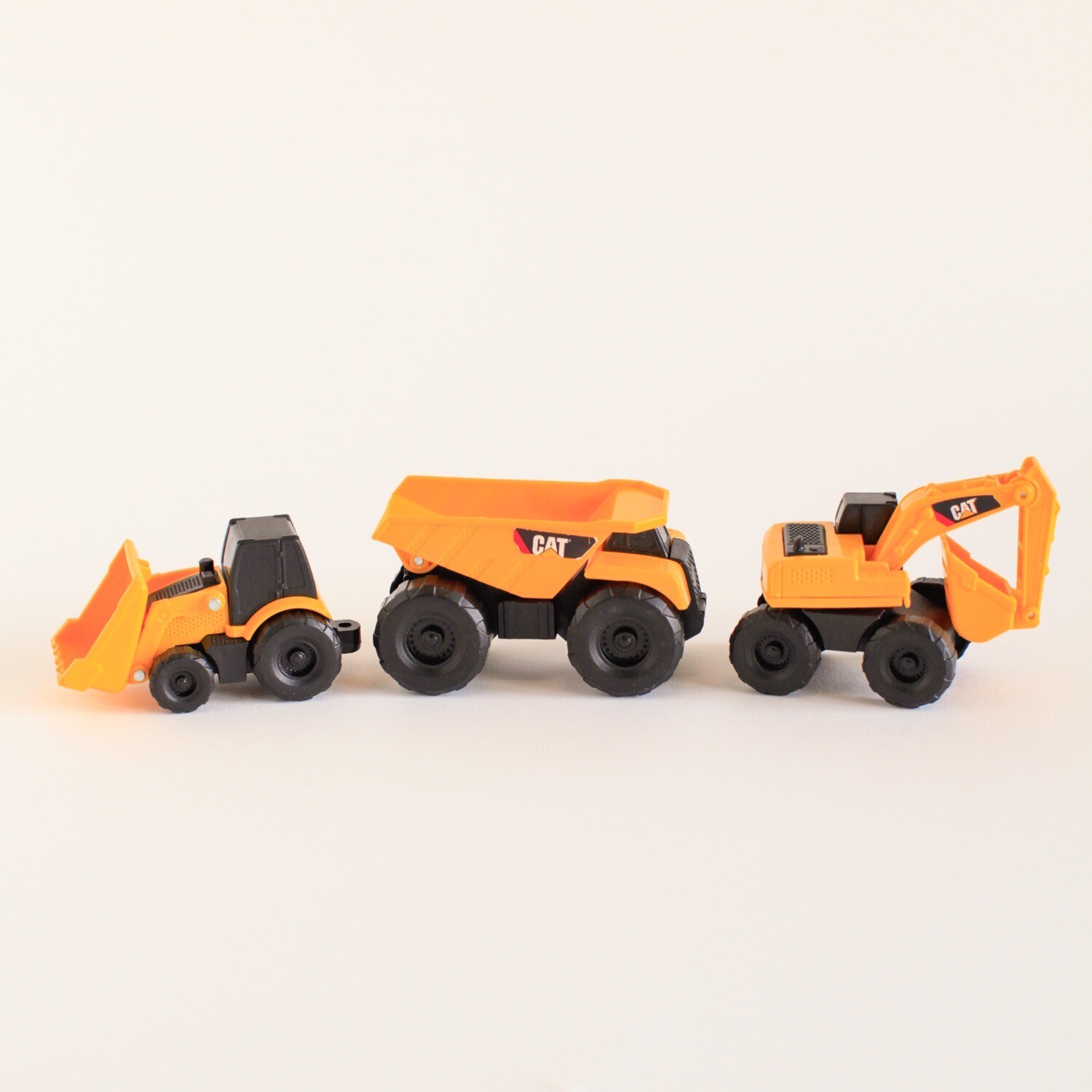 Lot Of 3 Caterpillar Tractor / Backhoe Dump Truck Plastic