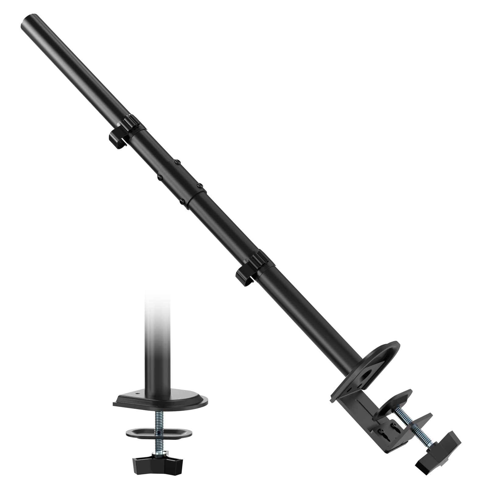 Extra Tall Sturdy Center Pole for Monitor Arm Mount 31.9 inches Steel Monitor...