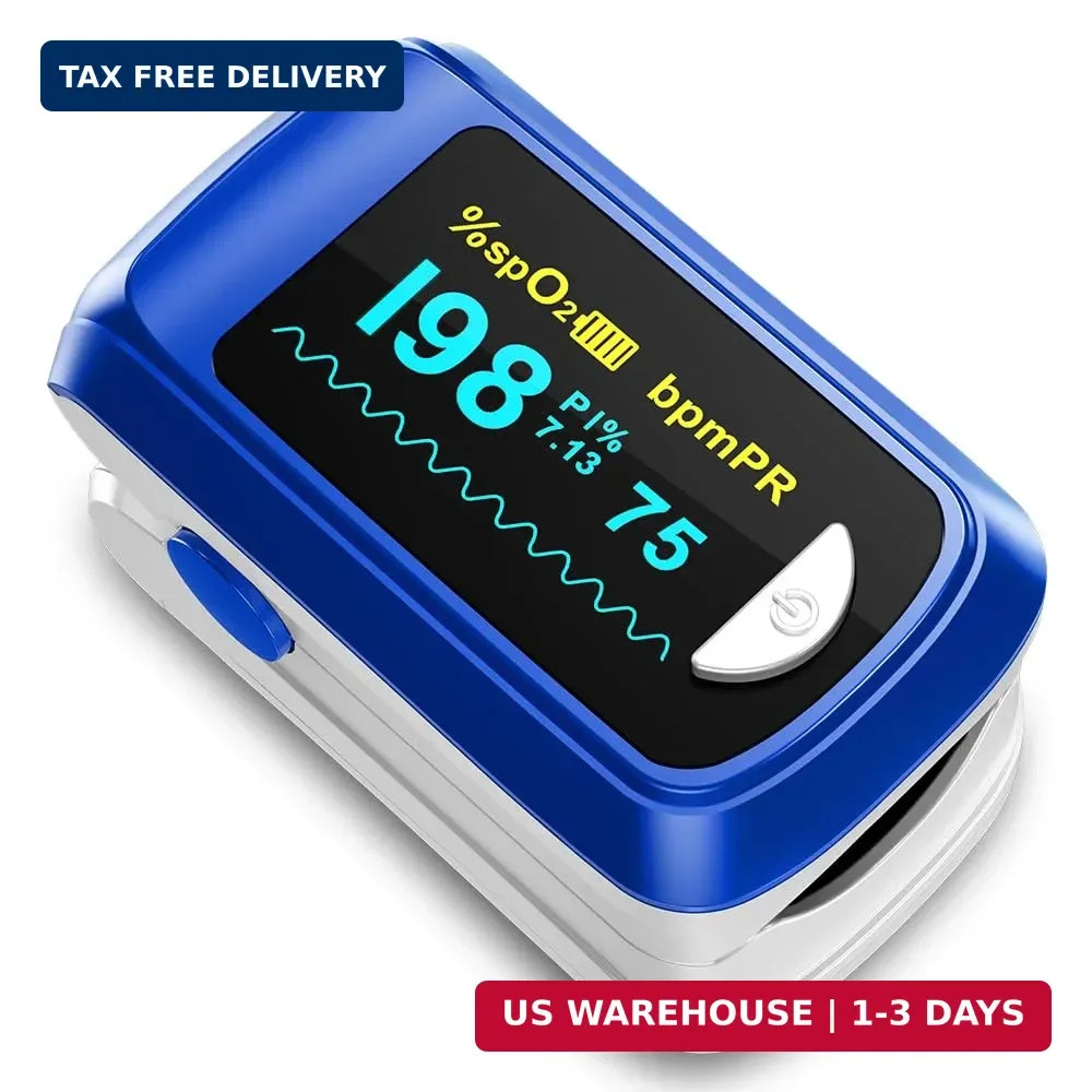 Pulse Oximeter Fingertip Oxygen Monitor Fingertip Pulse Ox Heart Rate and SpO2 F