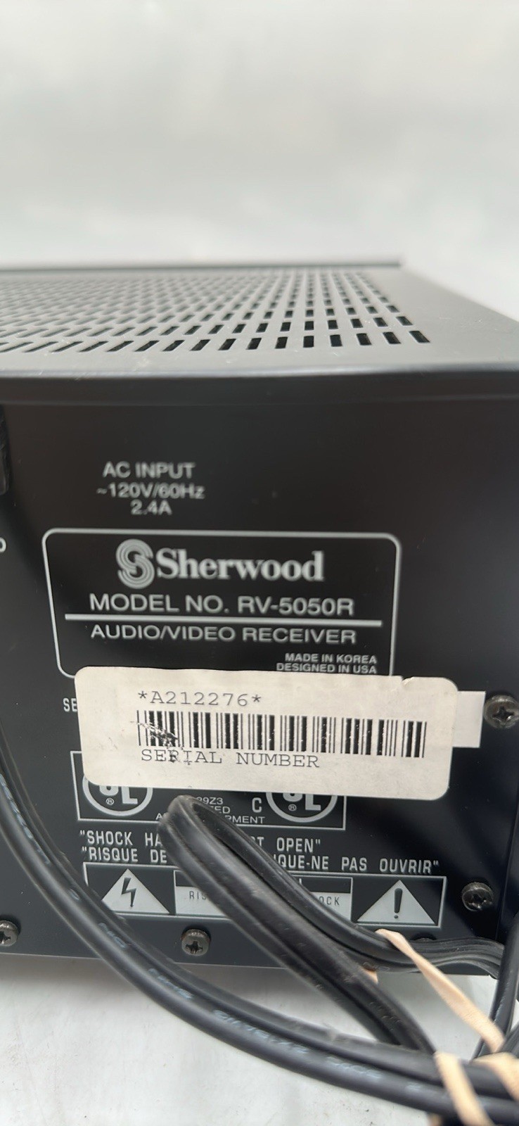 Sherwood Audio/video Reciever Rv-5050R