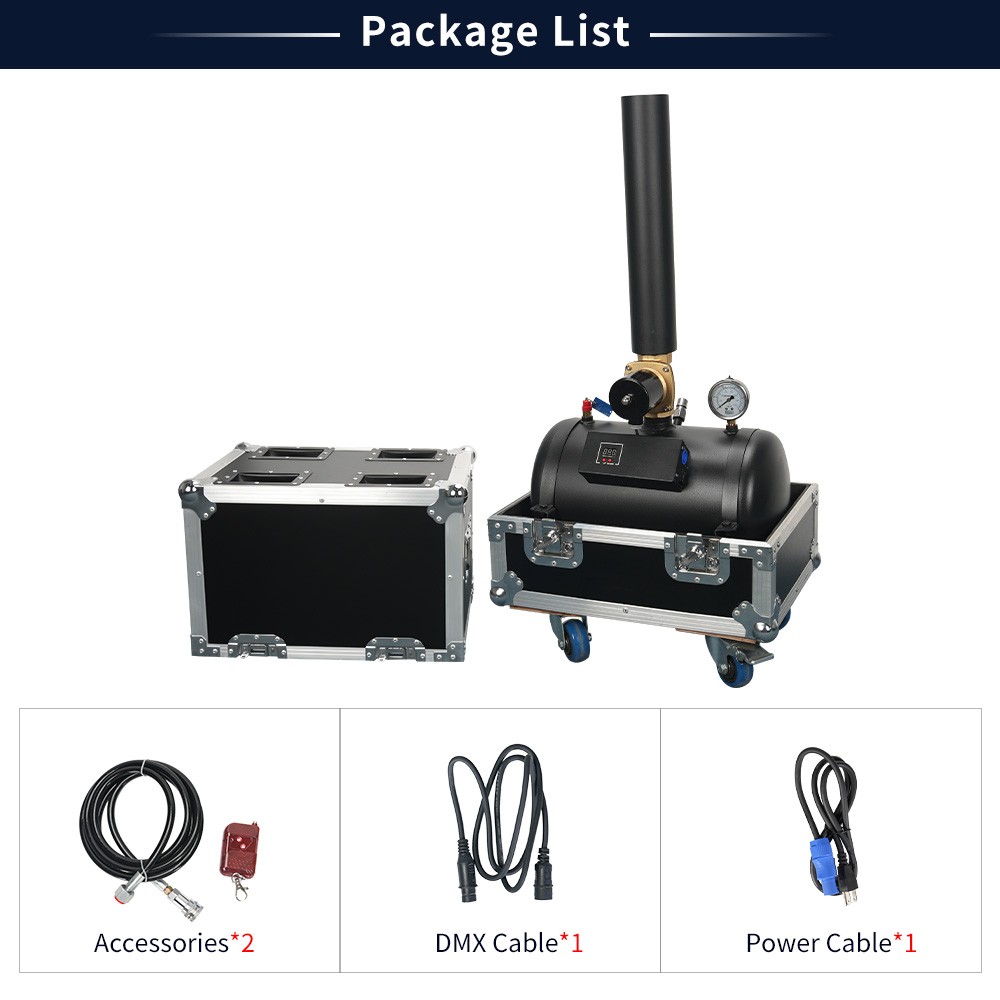 DMX Co2 Confetti Machine Confetti Blower Machine Remote for Celebration w/Case