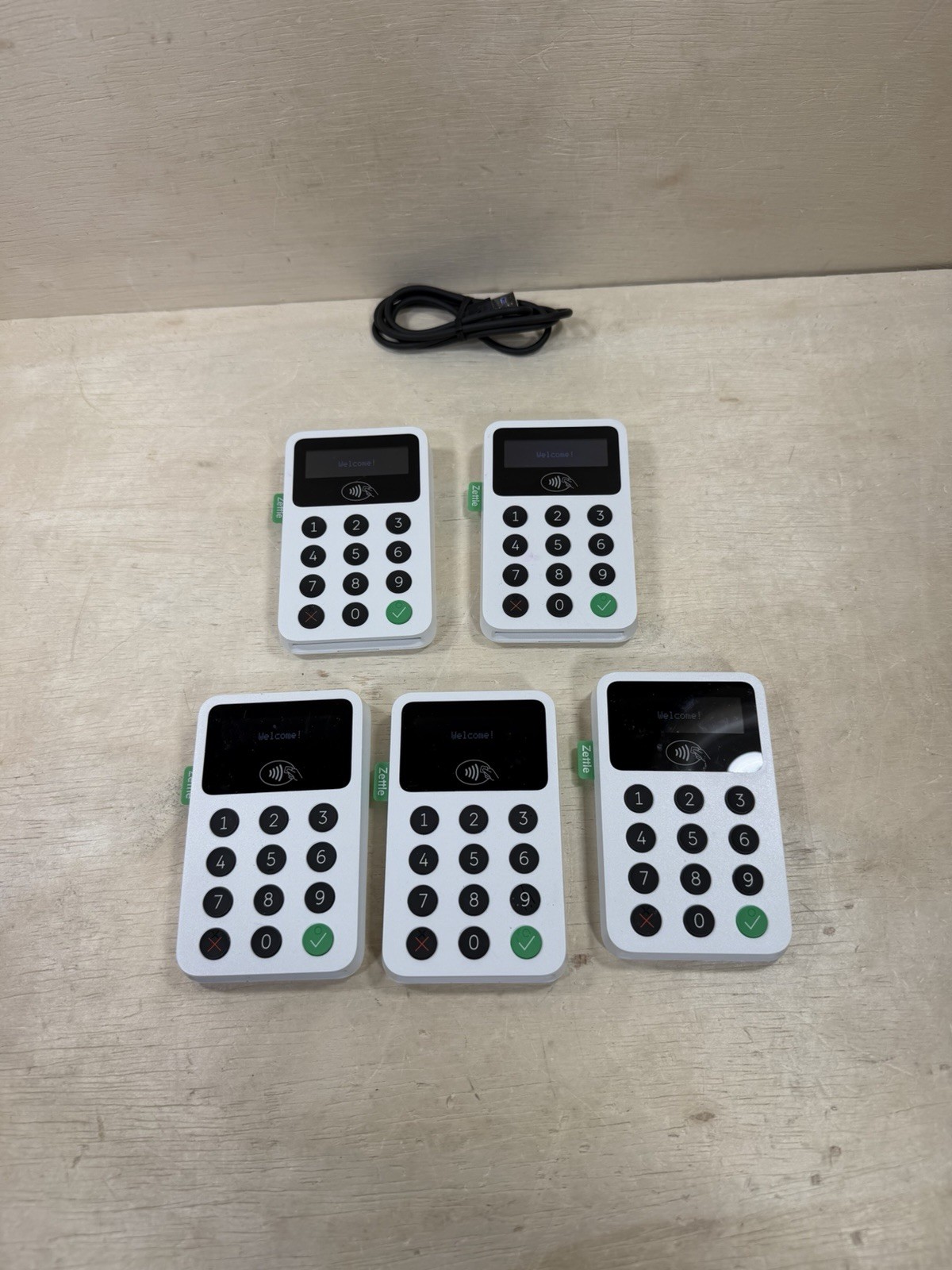 Zettle Reader 2 Card Reader Terminal Point of Sale - White LOT OF 5 UNITS