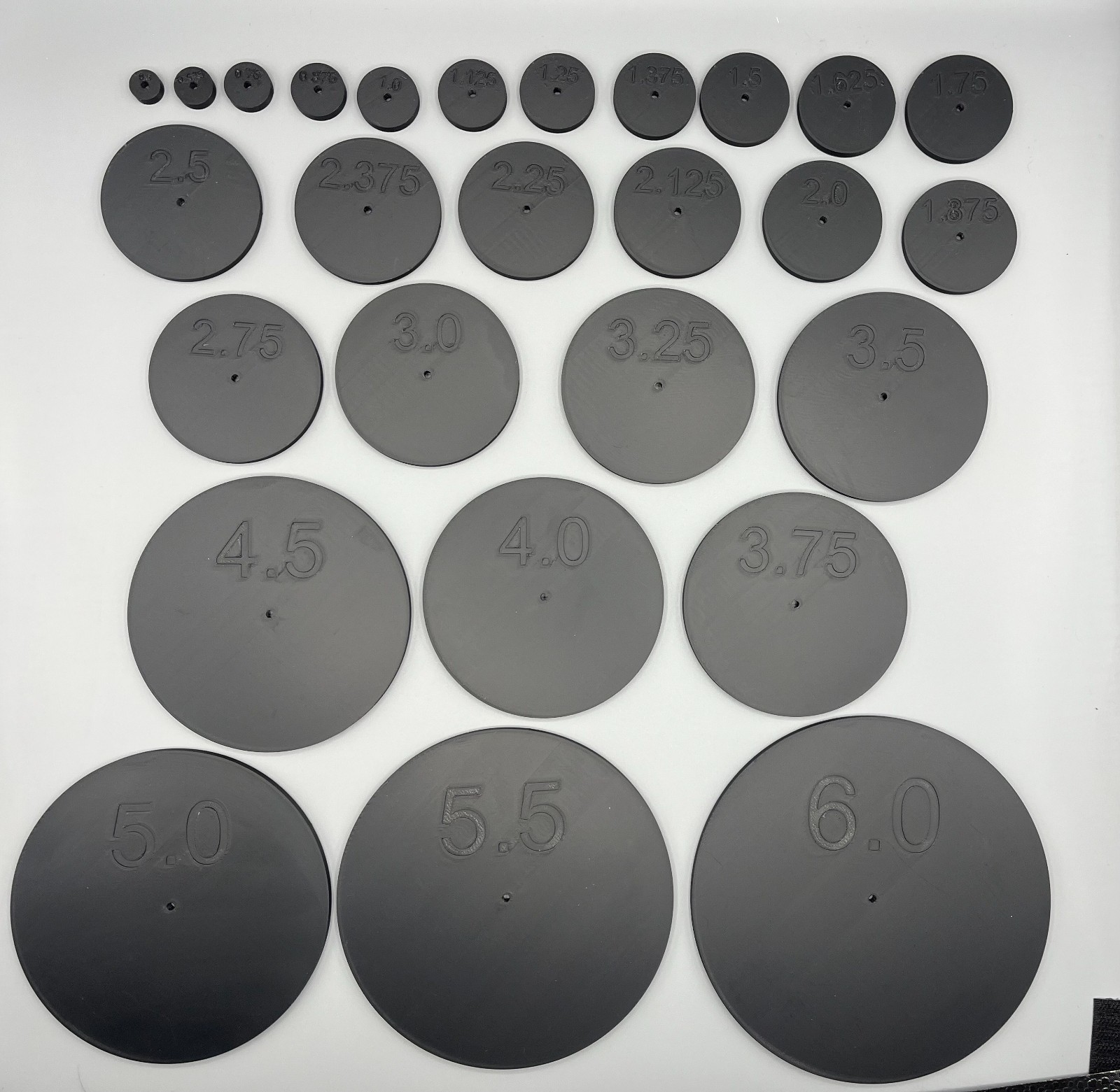 Circle and radius drawing template tool with center hole