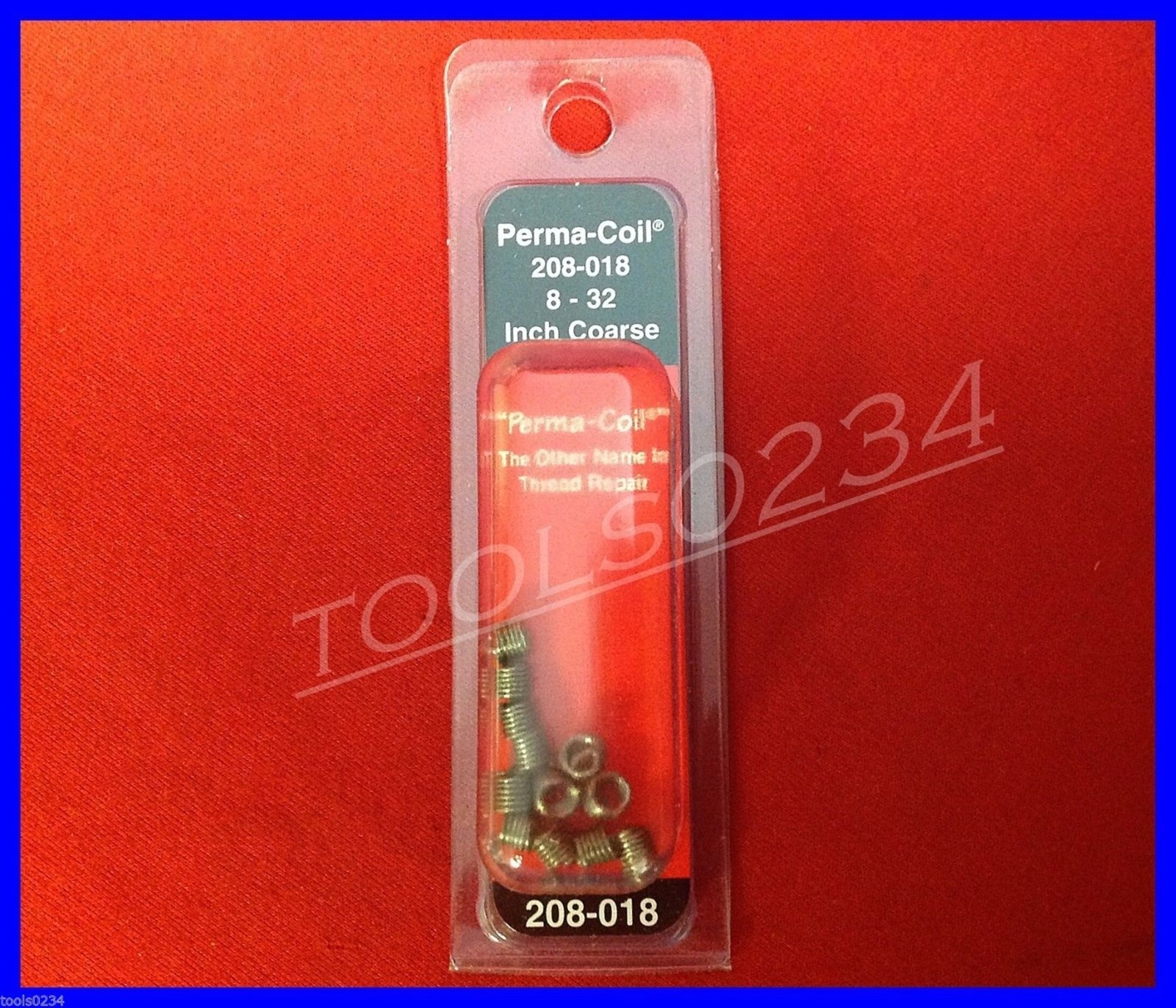 8-32 208-018 Coarse Thread Repair Inserts Pack of 12 Perma Coil Fits Heli